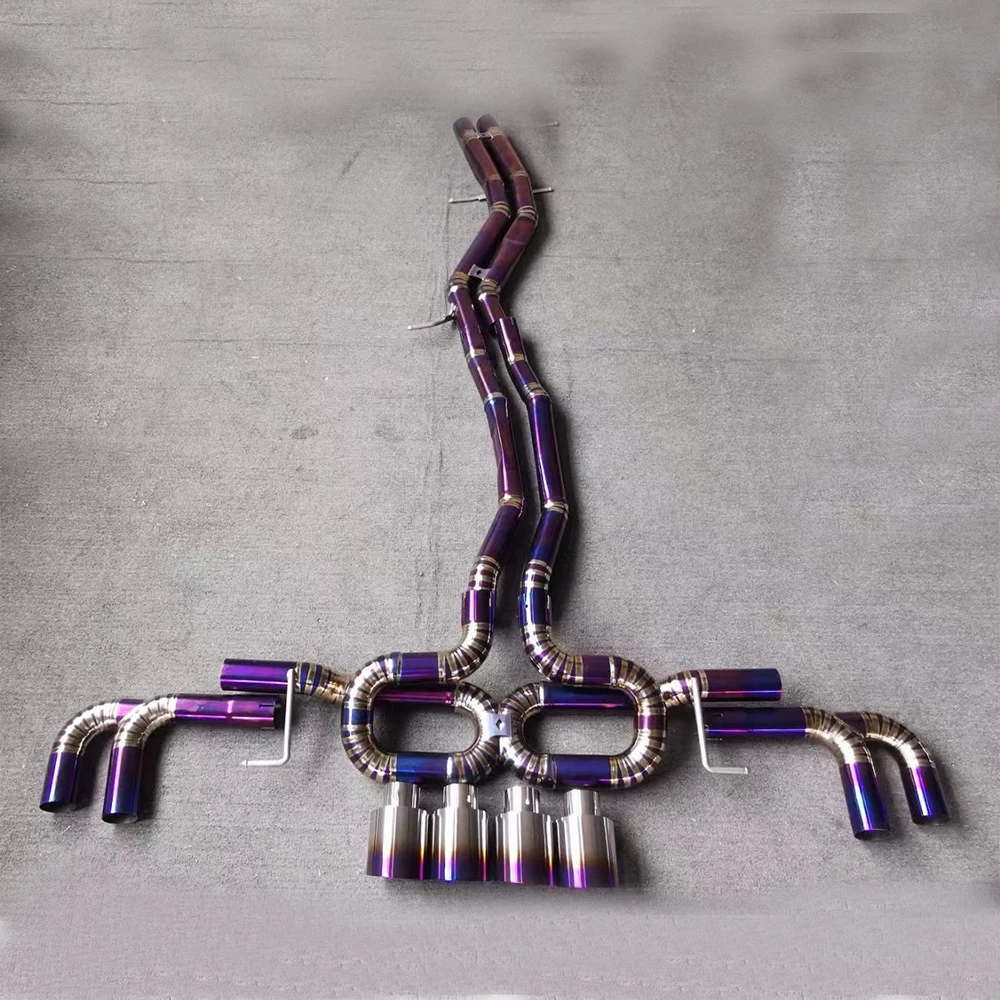 عادم عالي الأداء لامبورغيني URUS 4.0 2018 304/صندوق ماسورة عادم من سبائك التيتانيوم معبأة