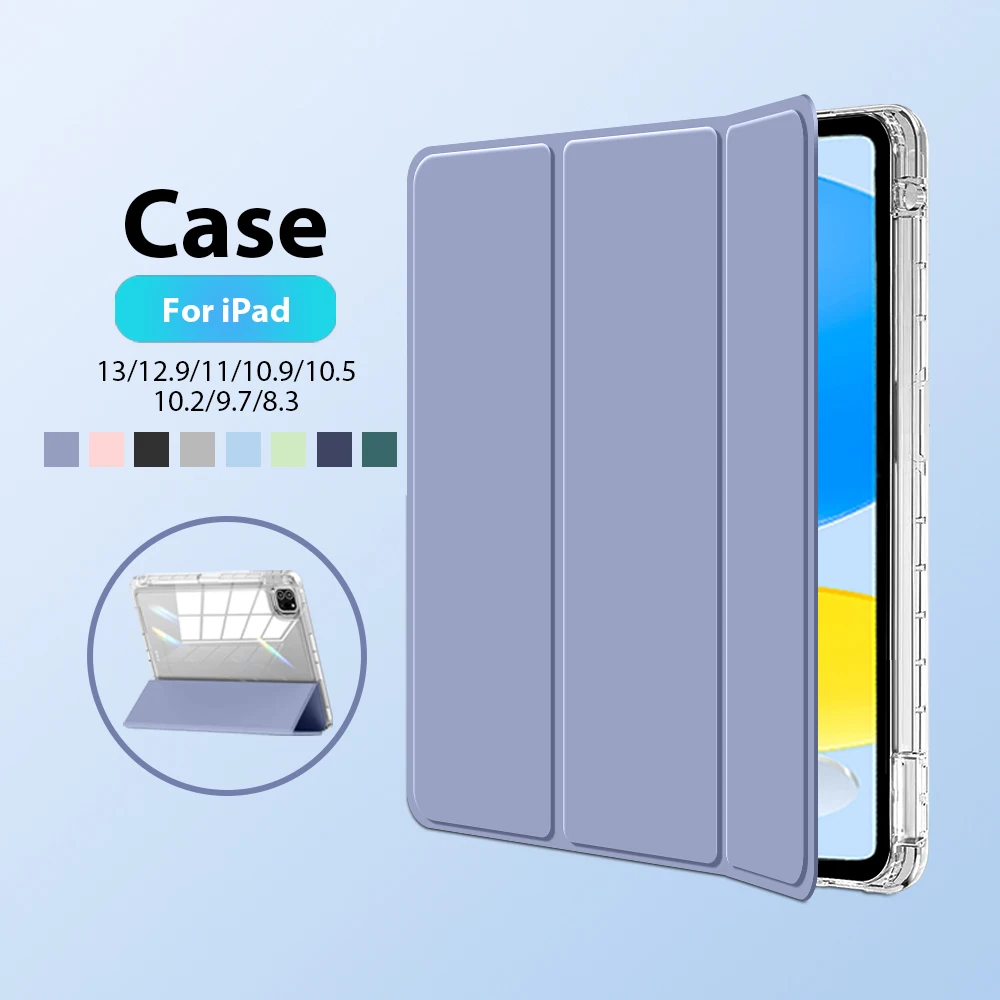 

Чехол для iPad Air 13 11 5 4 M3 M2 2024 Pro 13 M4 2025 Funda 11th A16 10 9 9th 10-го поколения Mini 6 7 Акриловый защитный чехол