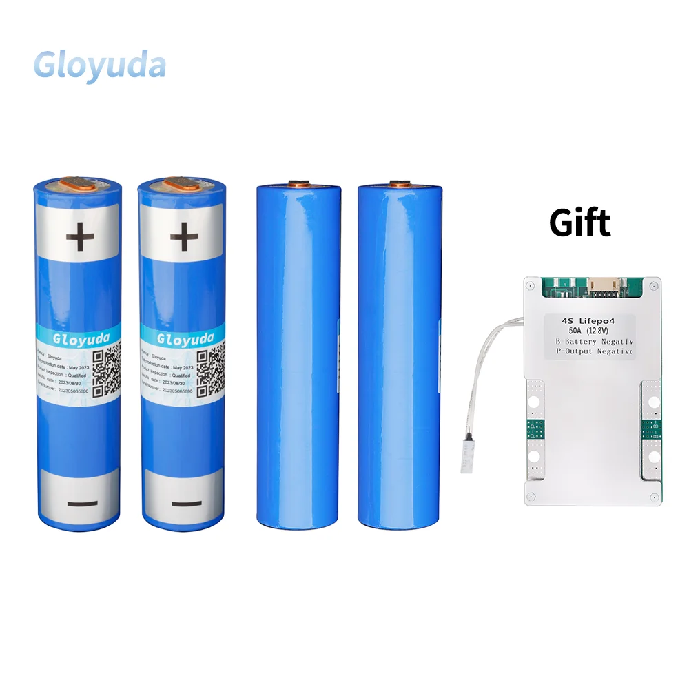 Gloyuda Lifepo4 battery 33140 15AH 3.2V rechargeable 12v 24v 48v for DIY Solar energy storage outdoor power supply battery pack