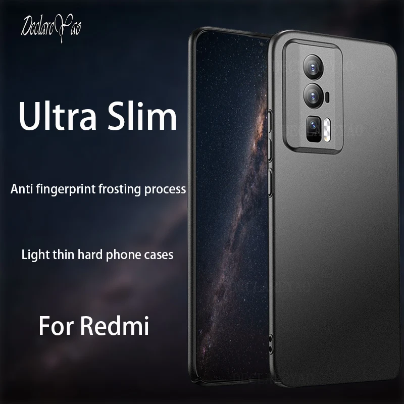 

DECLAREYAO Ultra Slim Hard PC Matte Covers For Xiaomi Redmi K70 5G K70E K60 Ultra K60E K50 Gaming K40 Pro Plus K40S K30 K20 Case
