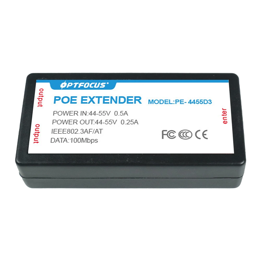 POE Extender 2 Ports Out 48V Output For CCTV IP Camera System 1:2 POE Splitter Extender