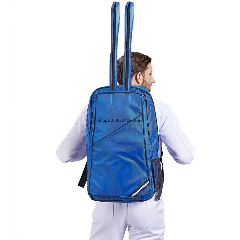 

Сумка для фехтования, профессиональный рюкзак, вмещает 2, сумка для меча, упаковка оборудования для боевых искусств, фольгированная сумка для сабли