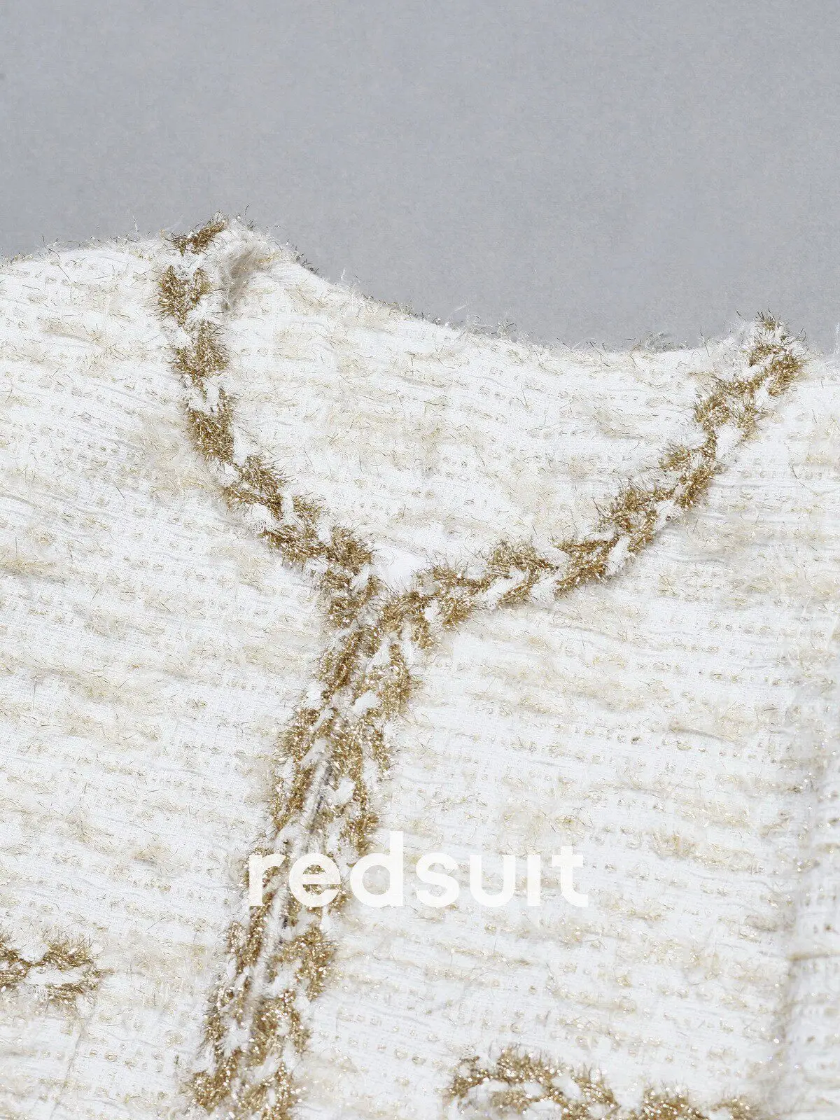 New Autumn winter cotton premium warm slimming coarse tweed jacket H-shaped top Custom size