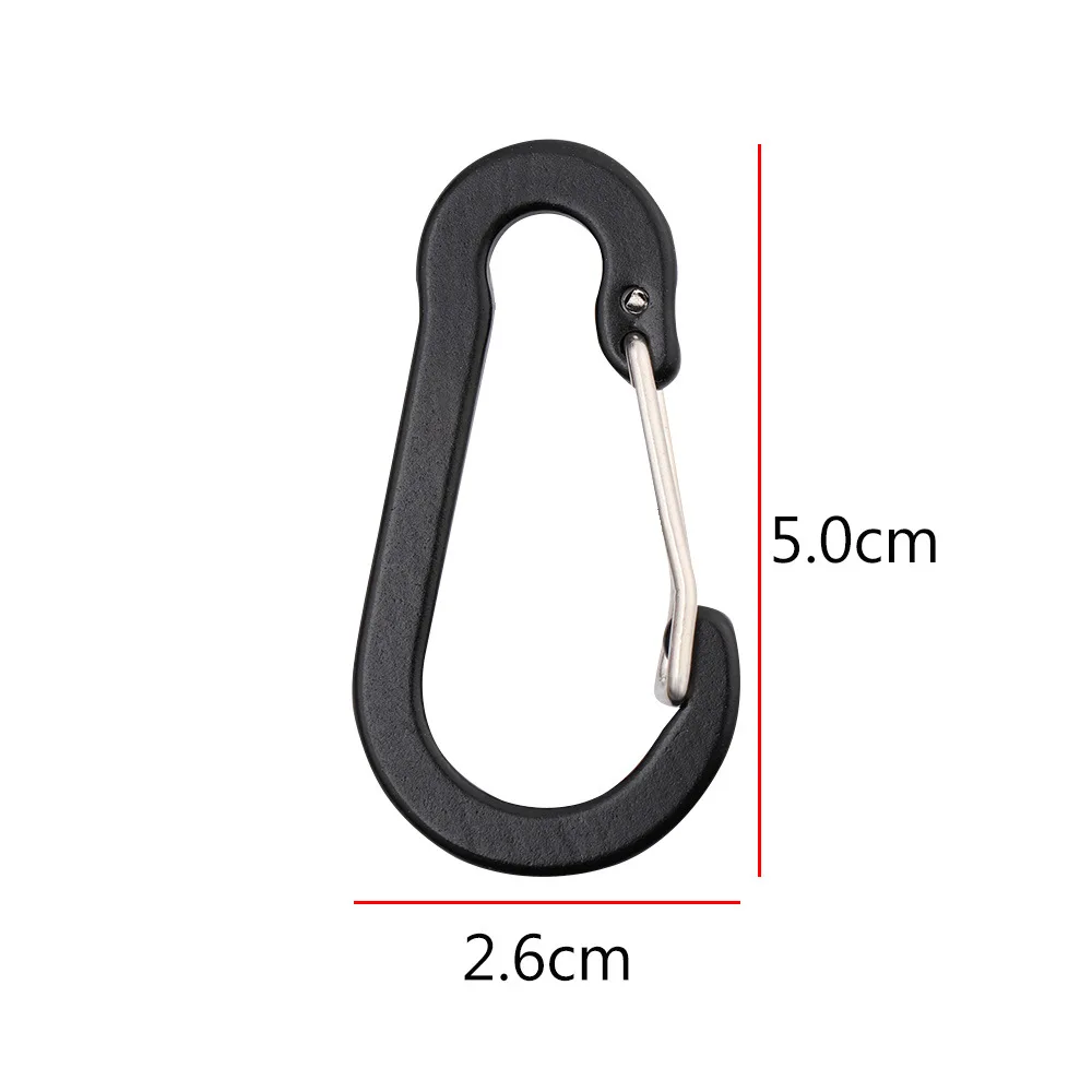 12PCS Carabiner Clip Set Tourist Small Hooks Outdoor Fishing Camping Cycling Hiking Multi Tool Keychain Buckle Karabiners