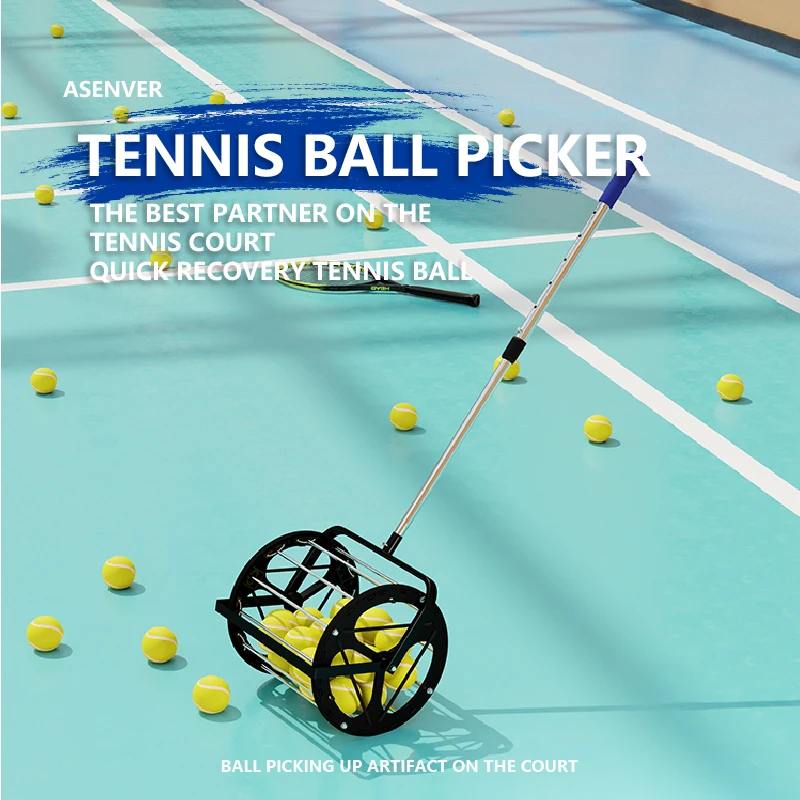 كرة التنس التقاط كرة التنس المنتقى جامع معدات التدريب للبيع بالجملة #6