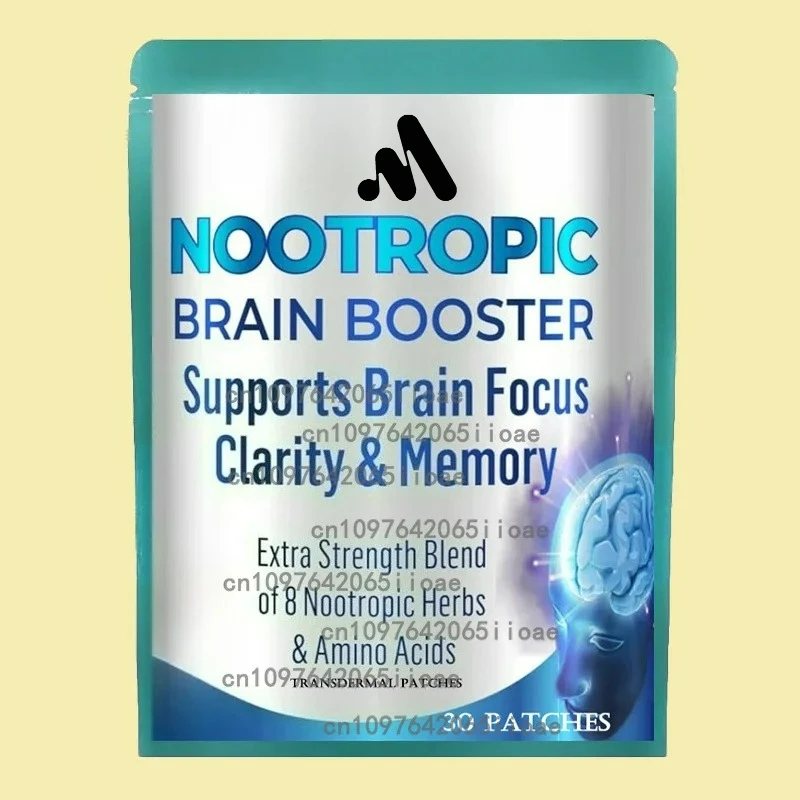 

Nootropic Vitamin Brain Matrix Transdermal Patches- Memory, Focus & Aging Support 30 Patches