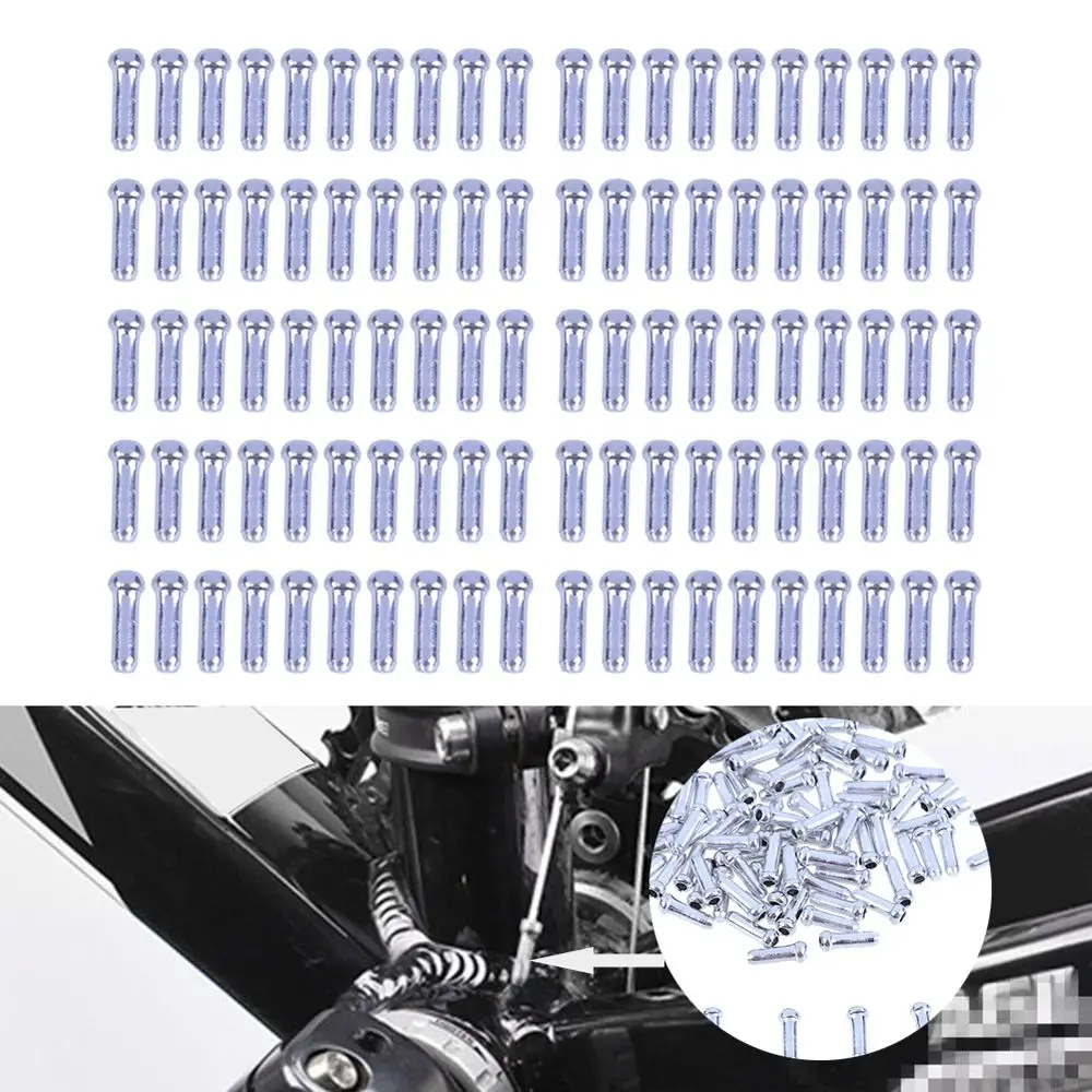 

Cable Caps Crimps Sliver Inner Wire Ferrules Brake Cable Tips Brake Line Core Cap Bicycle Brake Wire Cap Shifter Cable End Caps