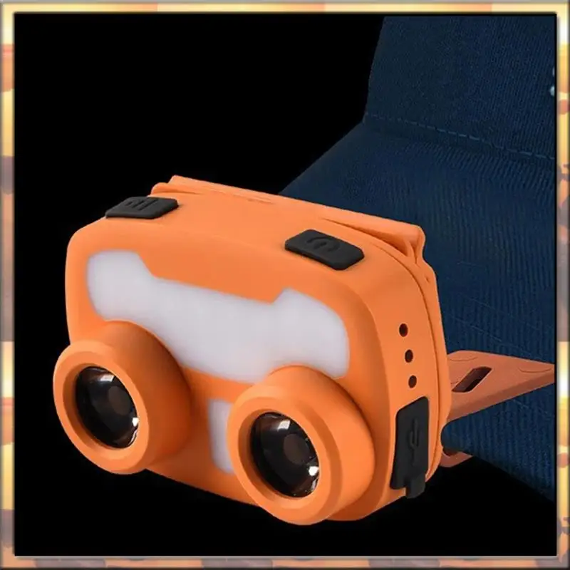 AS59 LED Rechargeable Outdoor Night Fishing Headlight Head-Mounted Mining Lamp Flashlight Lithium Battery Searchlight