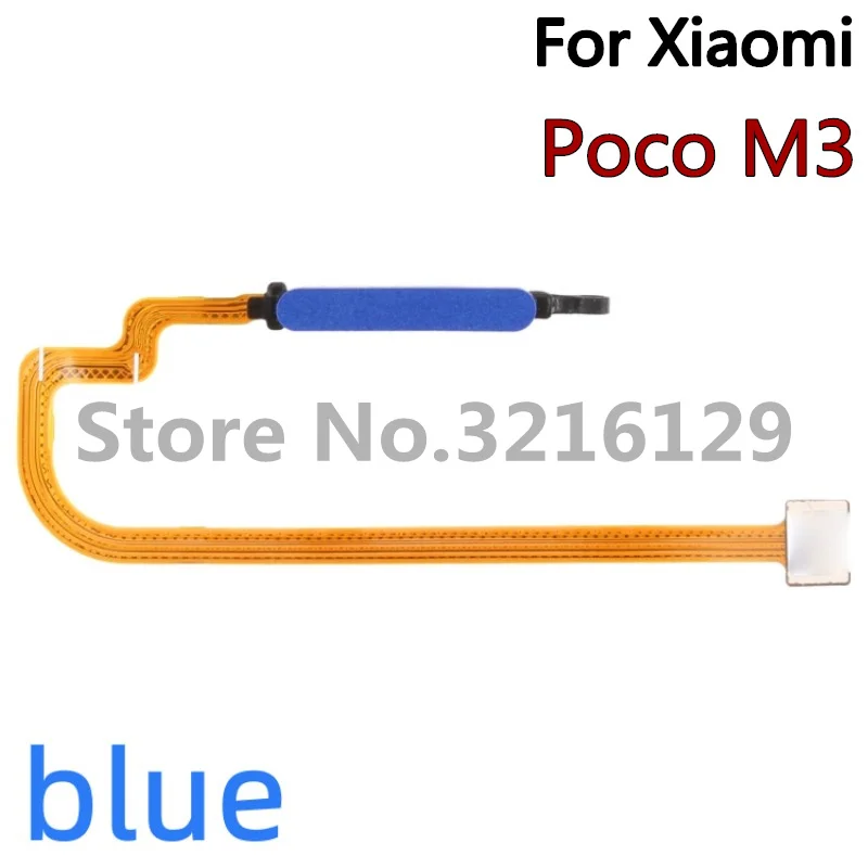 100% Original For Xiaomi Poco F2 M3 Pro X2 C40 F4 GT Fingerprint Sensor Home Button Return Key Flex Cable Replacement