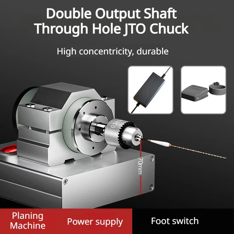 Float‑Painting‑Gear Desktop‑Processor with Stepless‑Speed‑Control for Fishing‑Lure‑Float‑Spray‑Coating‑Tasks