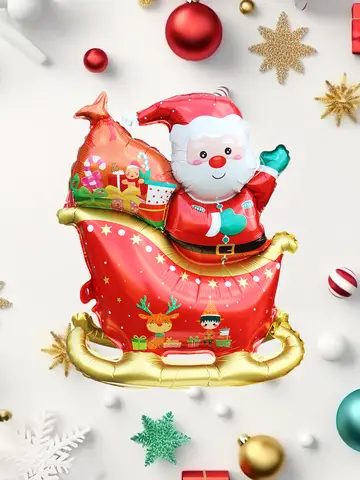 Ballons tridimensionnels en aluminium pour traîneau de noël, 1 pièce, décorations de noël, 2026
