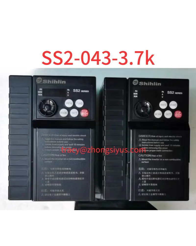 Used SS2 frequency converter, SS2-043-3.7K, 3.7 kw 380V, normal function