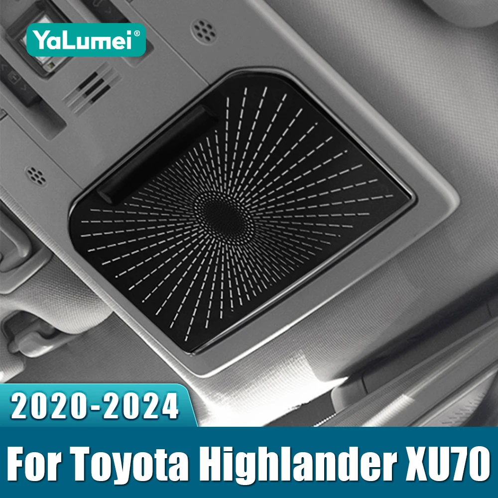 

Для Toyota Highlander XU70 2020 2021 2022 2023 2024 Kluger автомобильная лампа для чтения, накладка, аудио полоса, рамка лампы на крыше