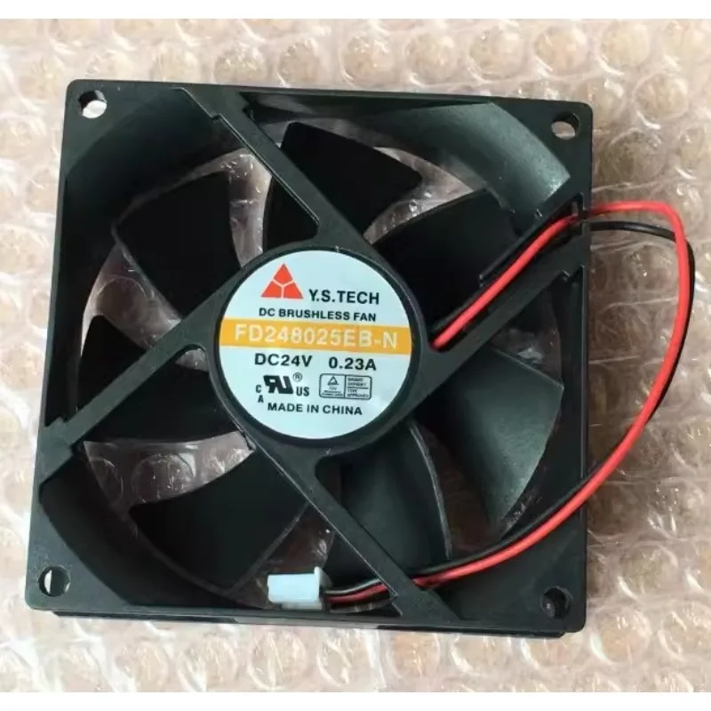 New Cooler Fan for Y. S.TECH FD248025EB-N 24V 0.23A inverter fan 80*80*25mm