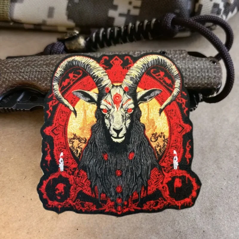 Evil Goat parche táctico con velcro morale para mochila y ropa - imagen 5