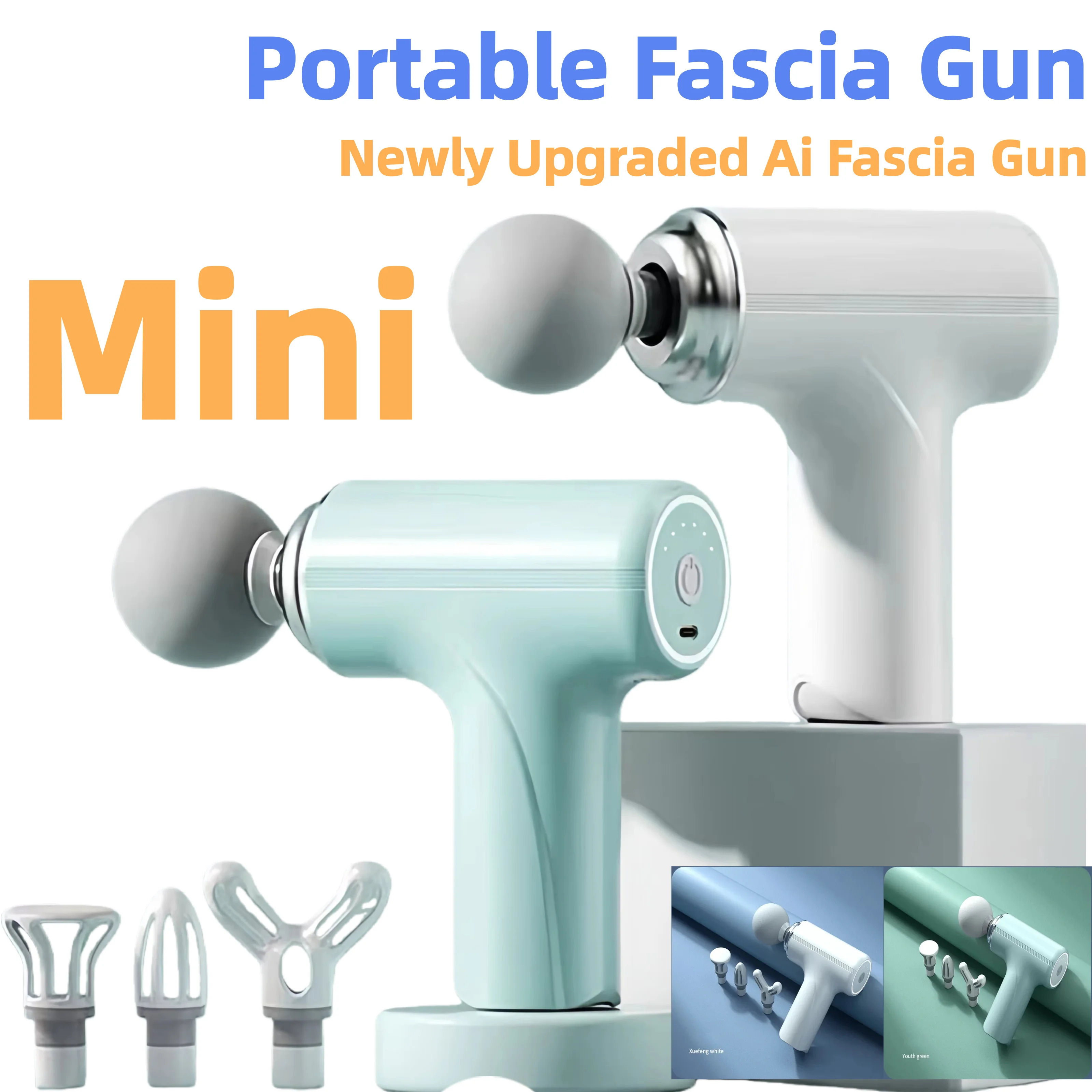 Mini Massage Gun Deep Tissue, Muscle Massager for Back Pain Relief, Small Massage Gun Travel Massager Handheld, Quiet Percussion