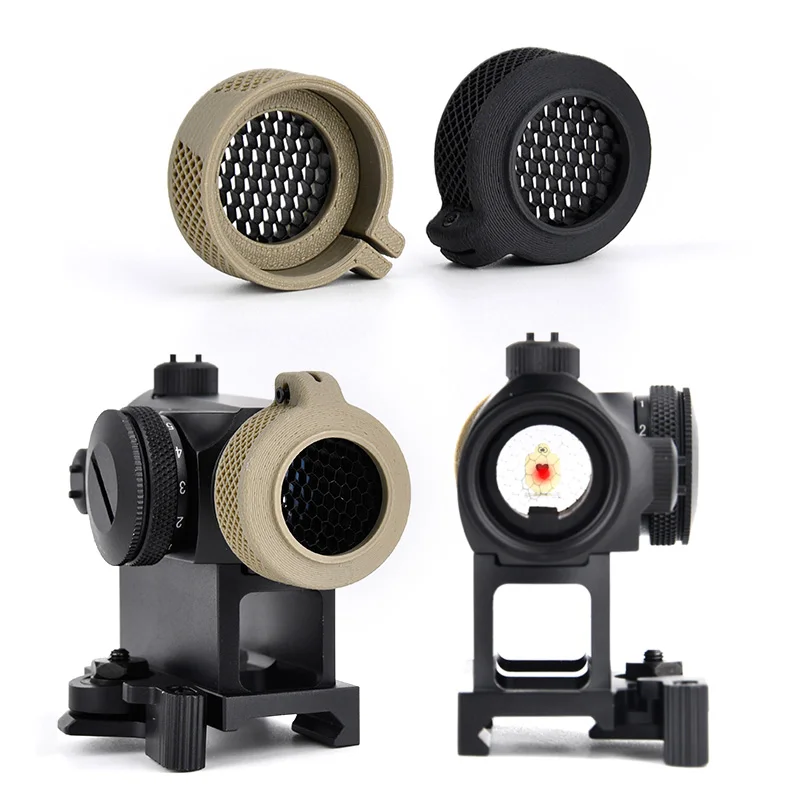 WADSN Tactical Hunting Red Dot Sight Scope Accessories Mesh Protector Cover Fit T-1 T-2 Red Dot Sight Killflash Toy Gun Airsoft