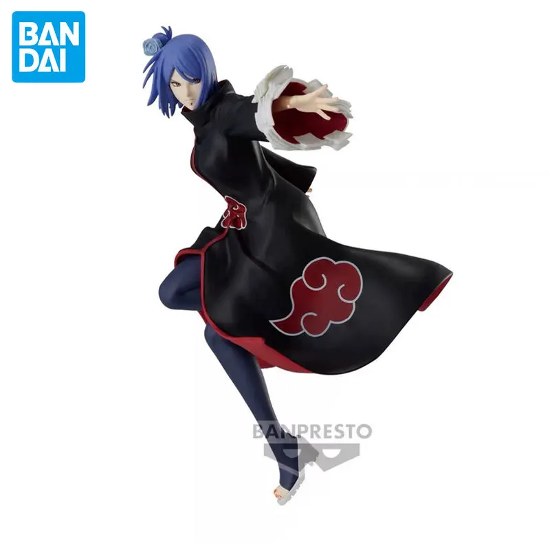 Bandai NARUTO VIBRATION STARS Konan Genuine Action Figure Collection Model in Shelf