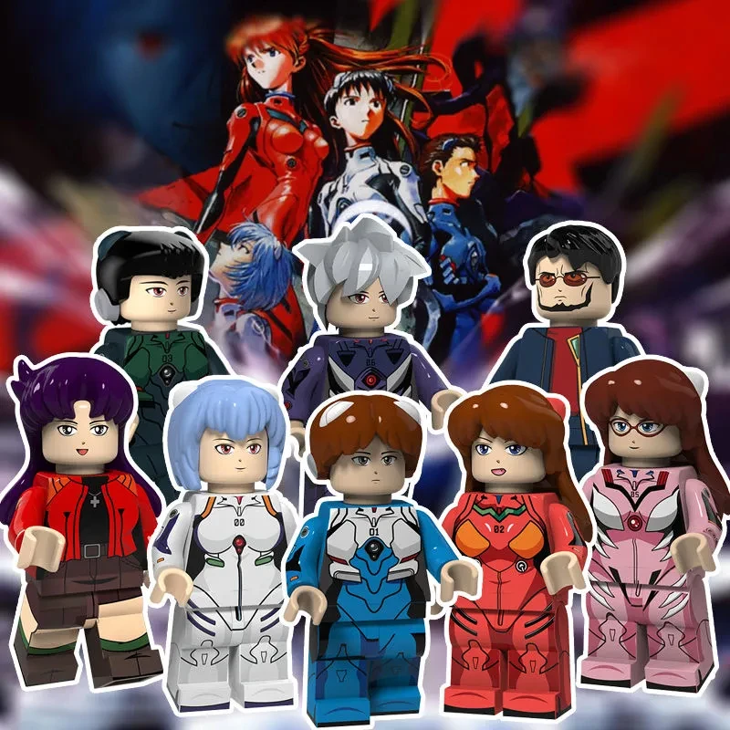 EVA NEON GENESIS EVANGELION Animation Game Peripheral Toys Asuka Shinji Rei Small Doll Anime Action Figure Model Collection