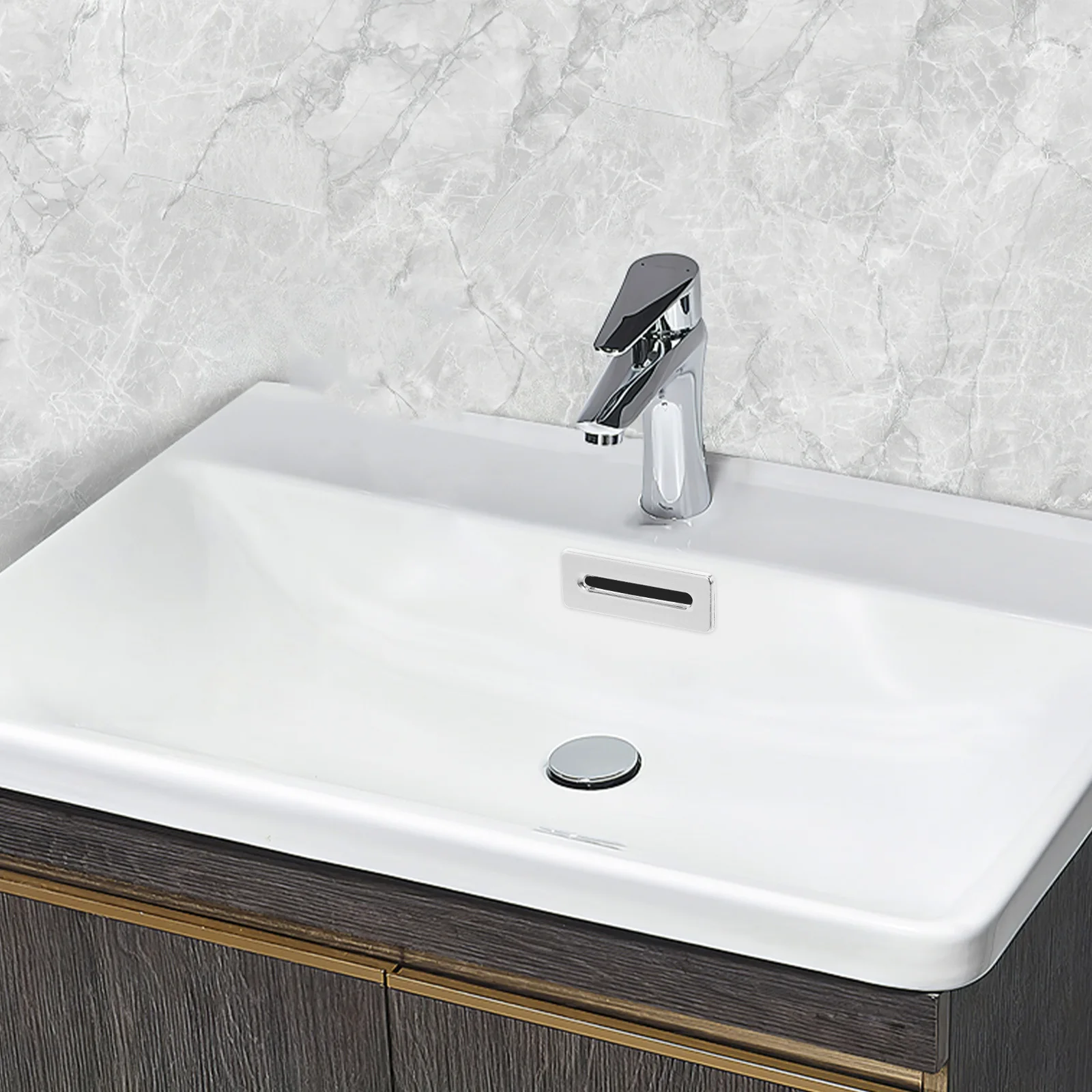 

Комплект из 2 заглушек для перелива раковины из цинкового сплава, декоративное кольцо для кухонной и ванной раковины