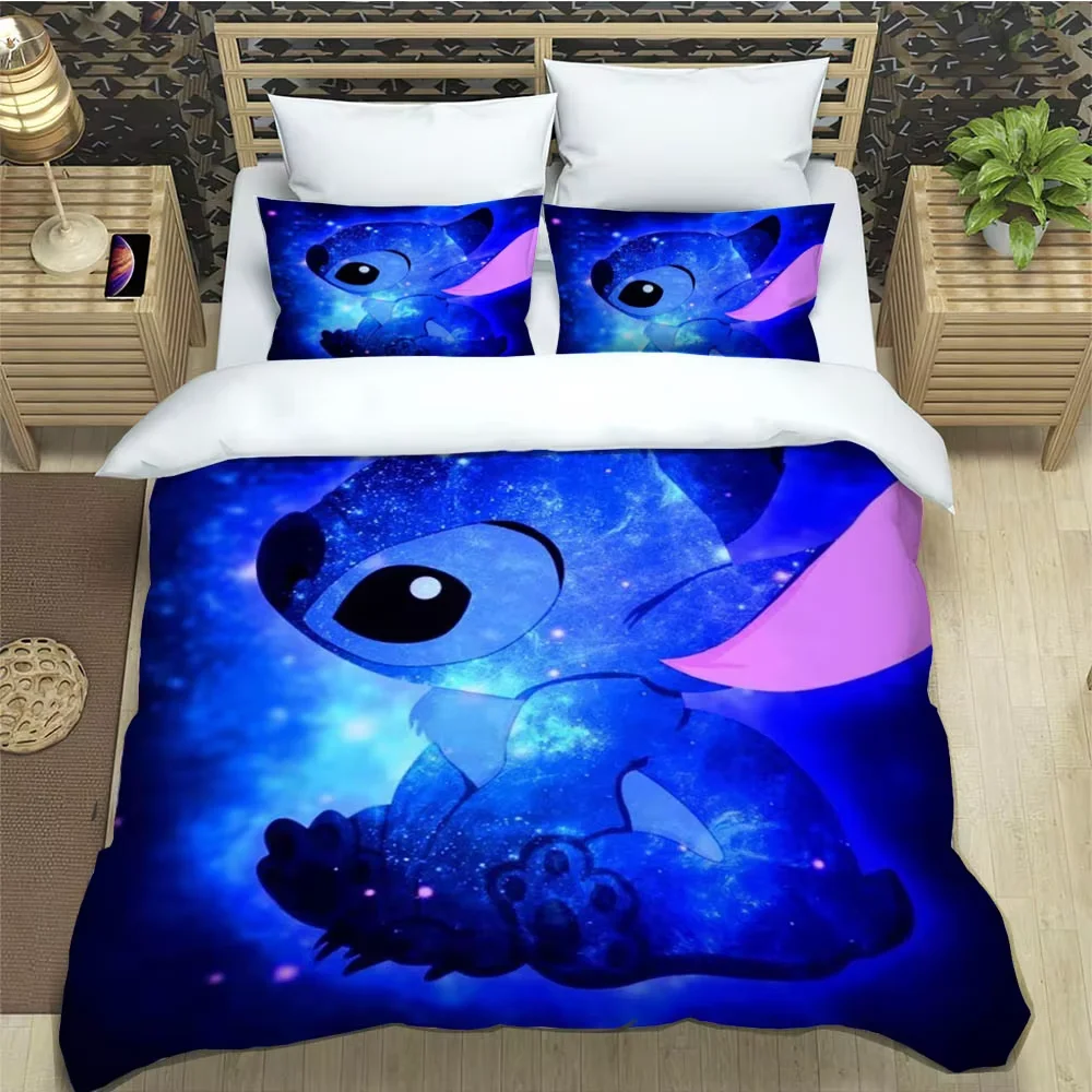 Lilo & Stitch ensembles de literie taie d'oreiller enfants housse de couette ensemble de literie ensemble de literie de luxe cadeau d'anniversaire