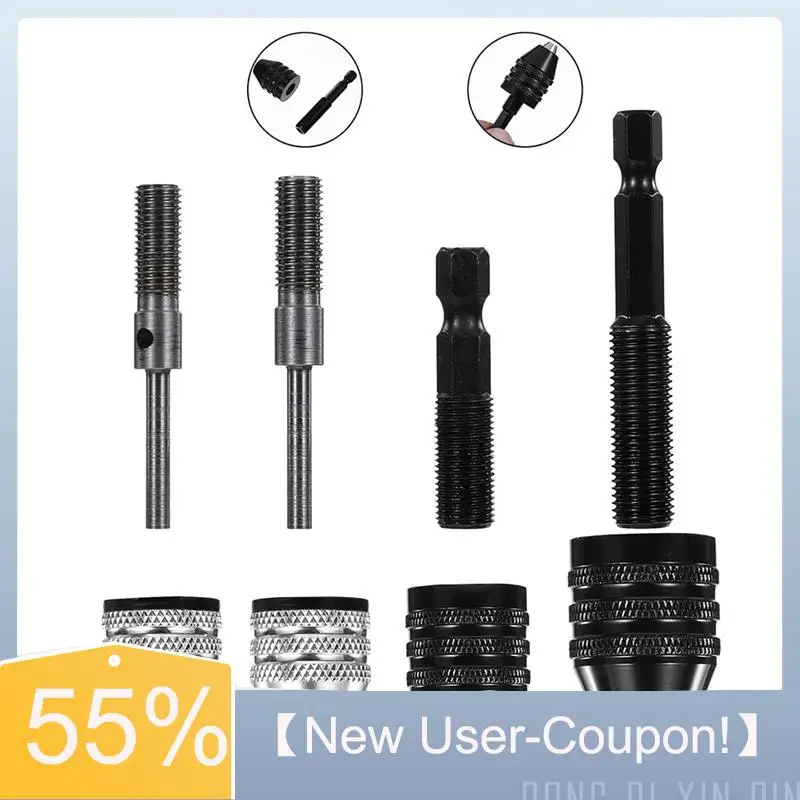 

【 Быстрая доставка】4 упаковки переходников с круглым и шестигранником 1/4 1/8 1/16 дюйма Адаптер для сверлильного патрона Бесключевой сверлильный патрон с шестигранной головкой для ударной отвертки Con