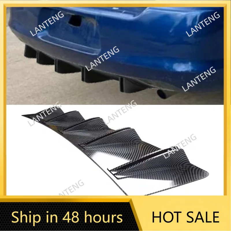 

Задний диффузор автомобиля Shark 10, бампер, крыло, сплиттер, спойлер для подбородка, губа для D0dge Avenger 2008-2014, защита кузова, черный