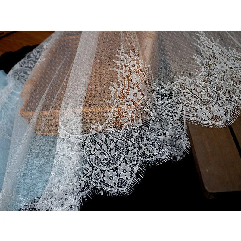 70CM Wide, Fashionable Soft Skin Friendly Lace Decal Fabric  High-end Wedding Dresses, Clothing Headbands, Accessories Materials
