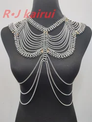 New Style Fashion Women Silver Plated Chains Unique Harness 