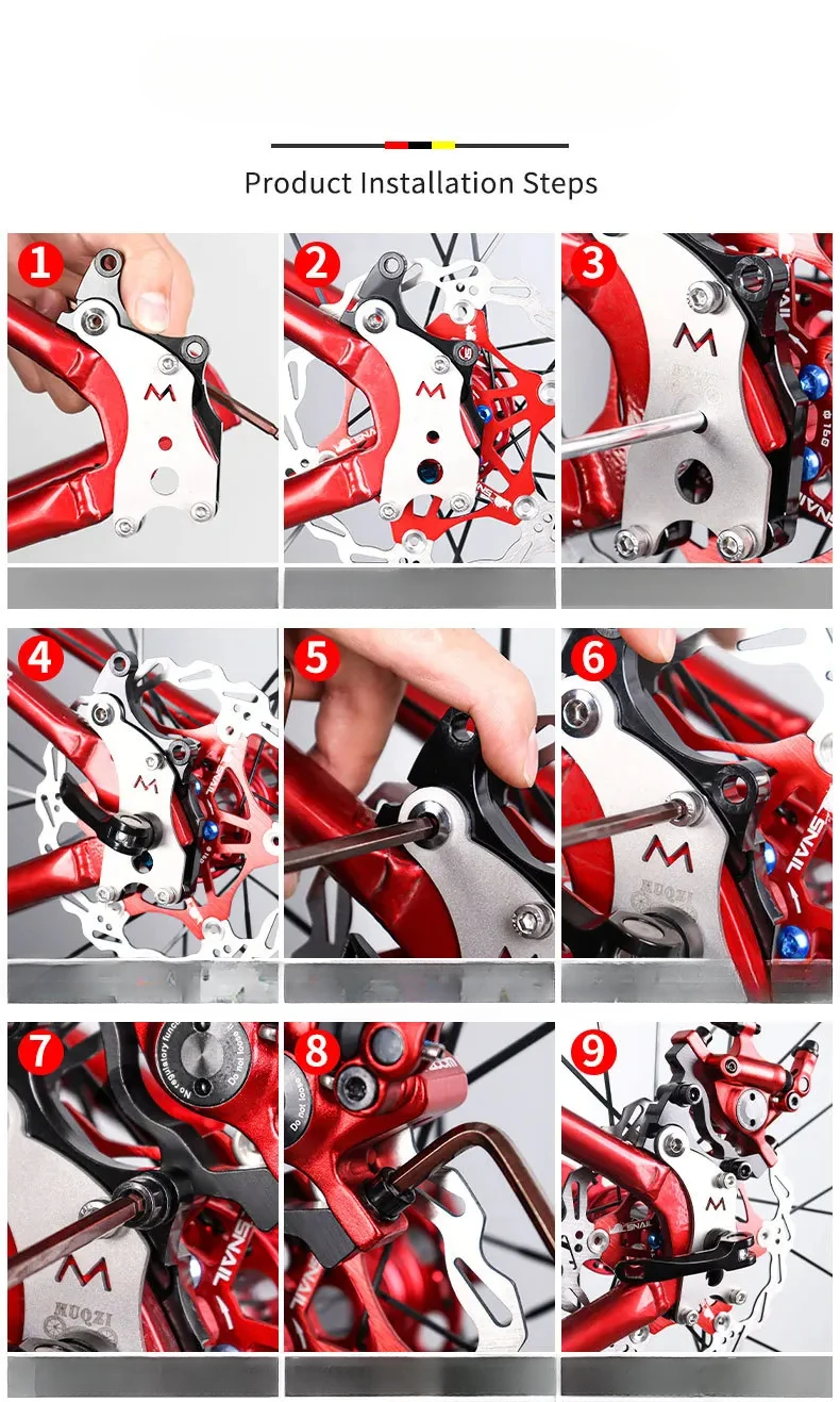 MTB Hinterer Scheibenbremsenadapter, V-Bremsen-Rahmen-Umrüstungskonverter – Detail 12