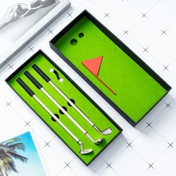 Luxury Golf Gift Ballpoint Pens Set Desktop Mini Golf Green Metal Pen Personalized Custom Logo Name Teacher Gift School Supplies