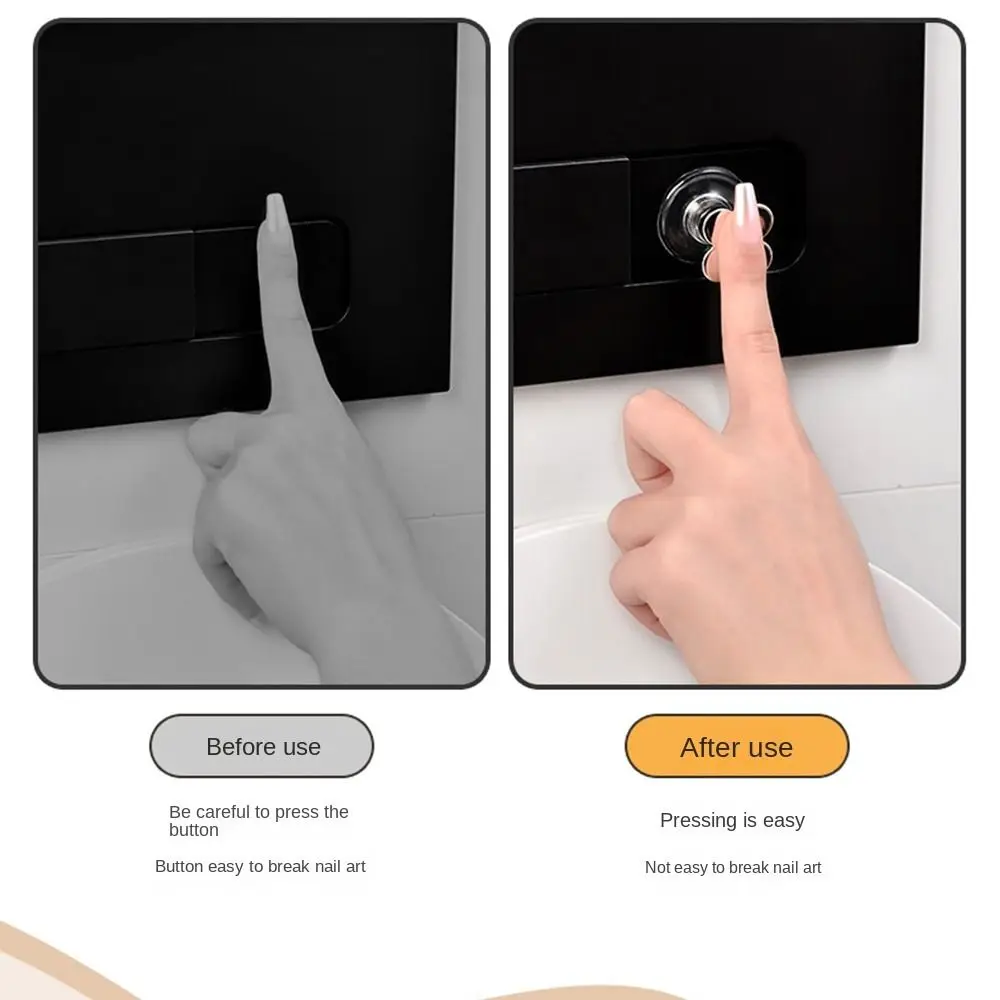 Creative Plastic Flower Shaped Toilet Tank Button Drawer Handle Labor-saving Toilet Button Universal Toilet Lid Lifter Toilet