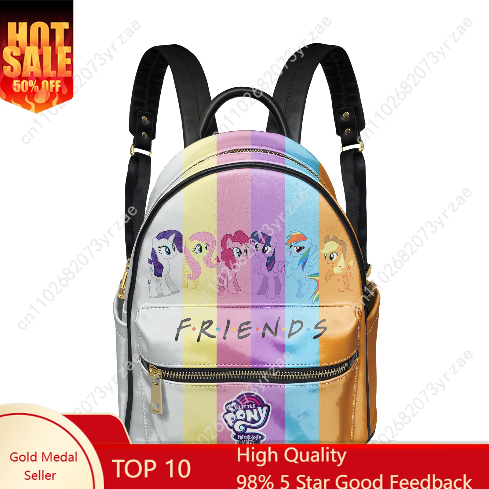 

My Little Pony Backpack Mens Womens Knapsack Friends Double Shoulder Bags Business Travel Bookbag Custom Daypacks Cosplay Bag