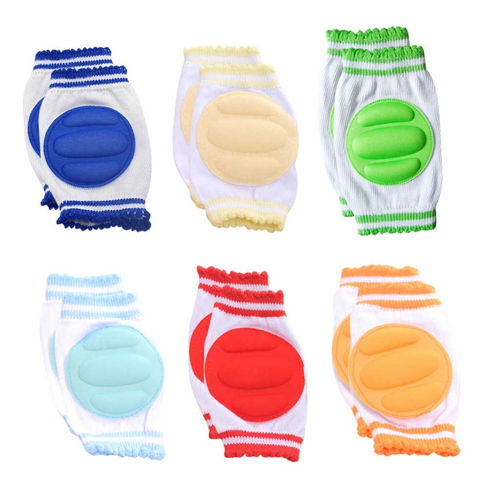 6Pairs Knee Pads Soft Sponge Breathable Crawling Protectors Cushion Guards for Legs Arms Keep Warm Antichafe