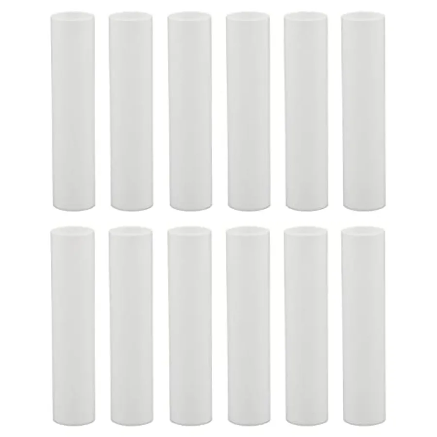 ®"White Plastic Candle Covers Sleeves Chandelier Socket Covers ~ Candelabra Base Set of 1