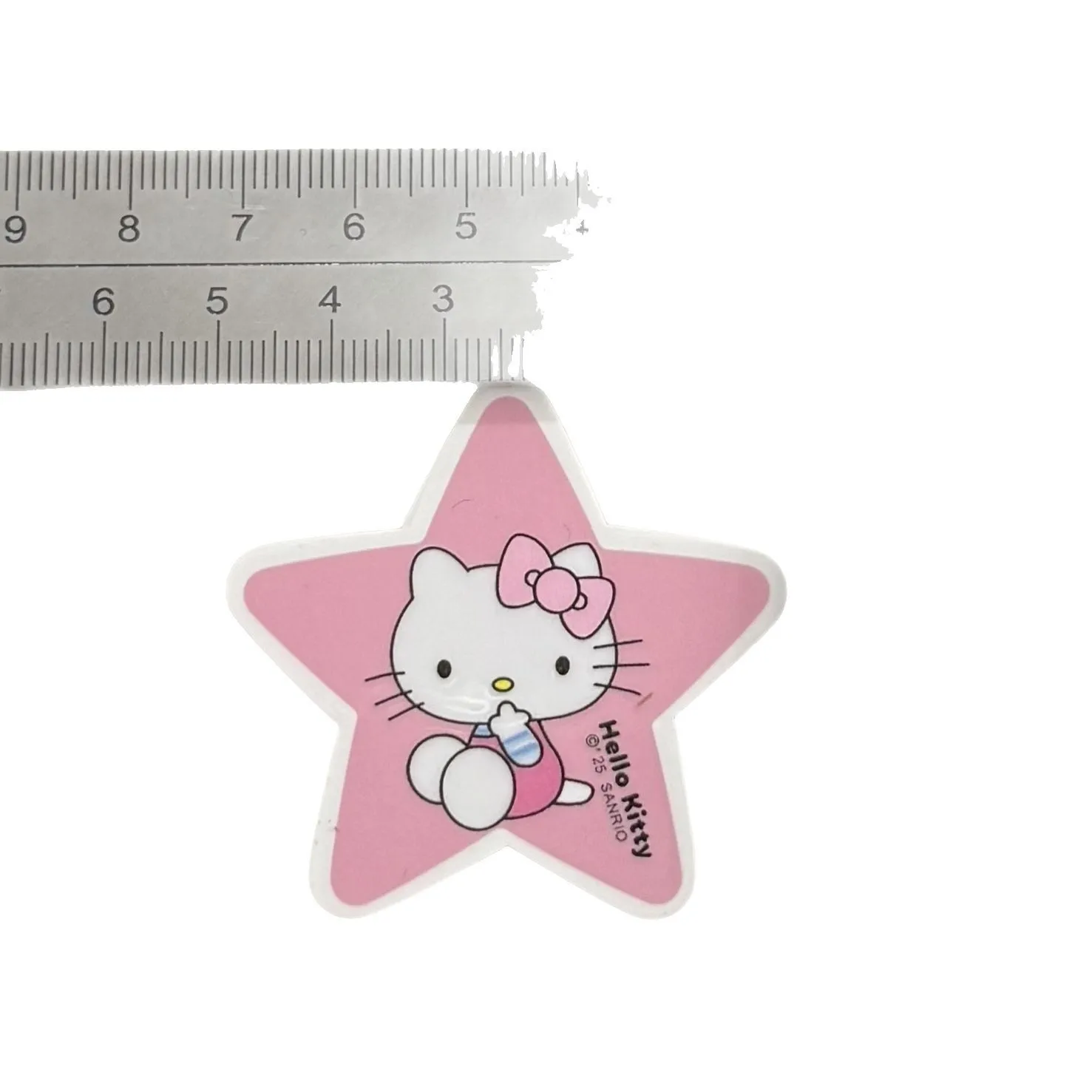 5 قطعة الحليب الجديد الأزرق الوردي نجمة خماسية KT القط الاكريليك الملحقات DIY بها بنفسك المواد اليدوية القبعات قضية الهاتف المحمول الملحقات