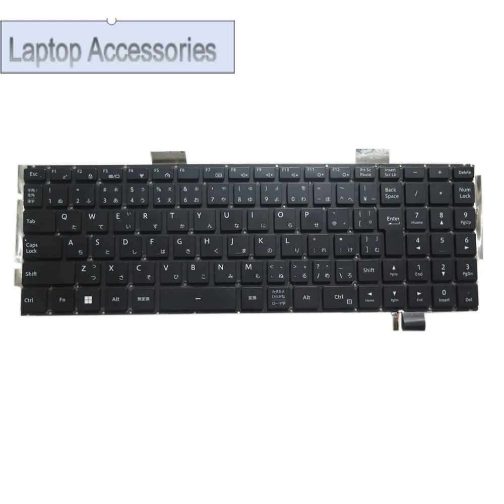 F Laptop Monochrome Backlit Keyboard TFM20P80 TFM20P80J0J8524 KBDR02A008-4134 TFM20P80J0 Japanese JP With Backlit Black No Frame