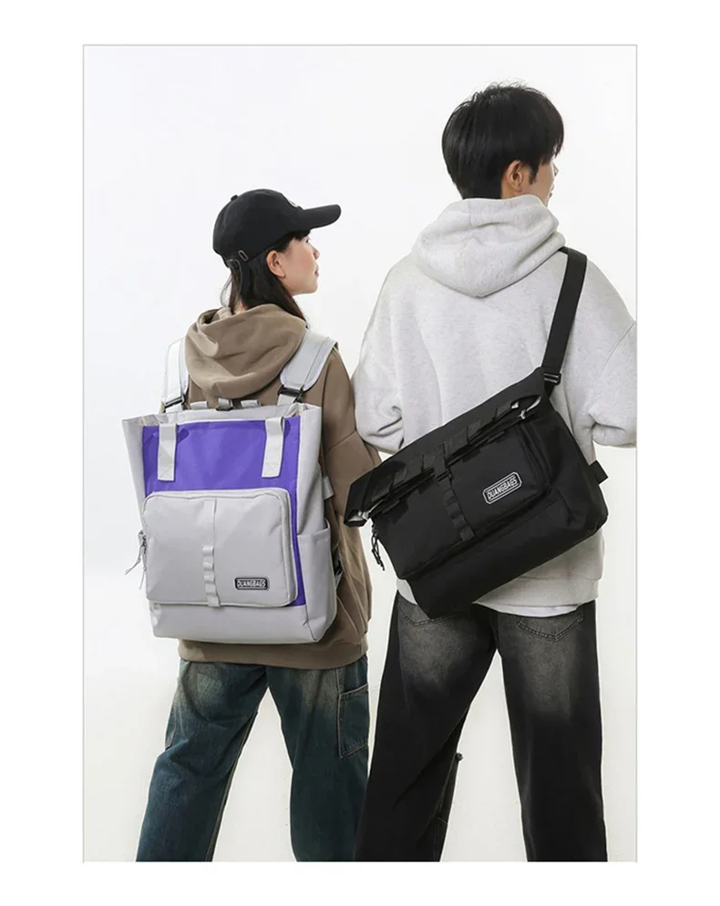 ยิมกีฬากระเป๋าเป้สะพายหลังมัลติฟังก์ชั่แพคเกจสาเหตุนักเรียนเดินทางกระเป๋านักเรียนกระเป๋าเดินทางC Rossbodyกระเป๋าถือสําหรับผู้ชายผู้หญิงกระเป๋าสิริ