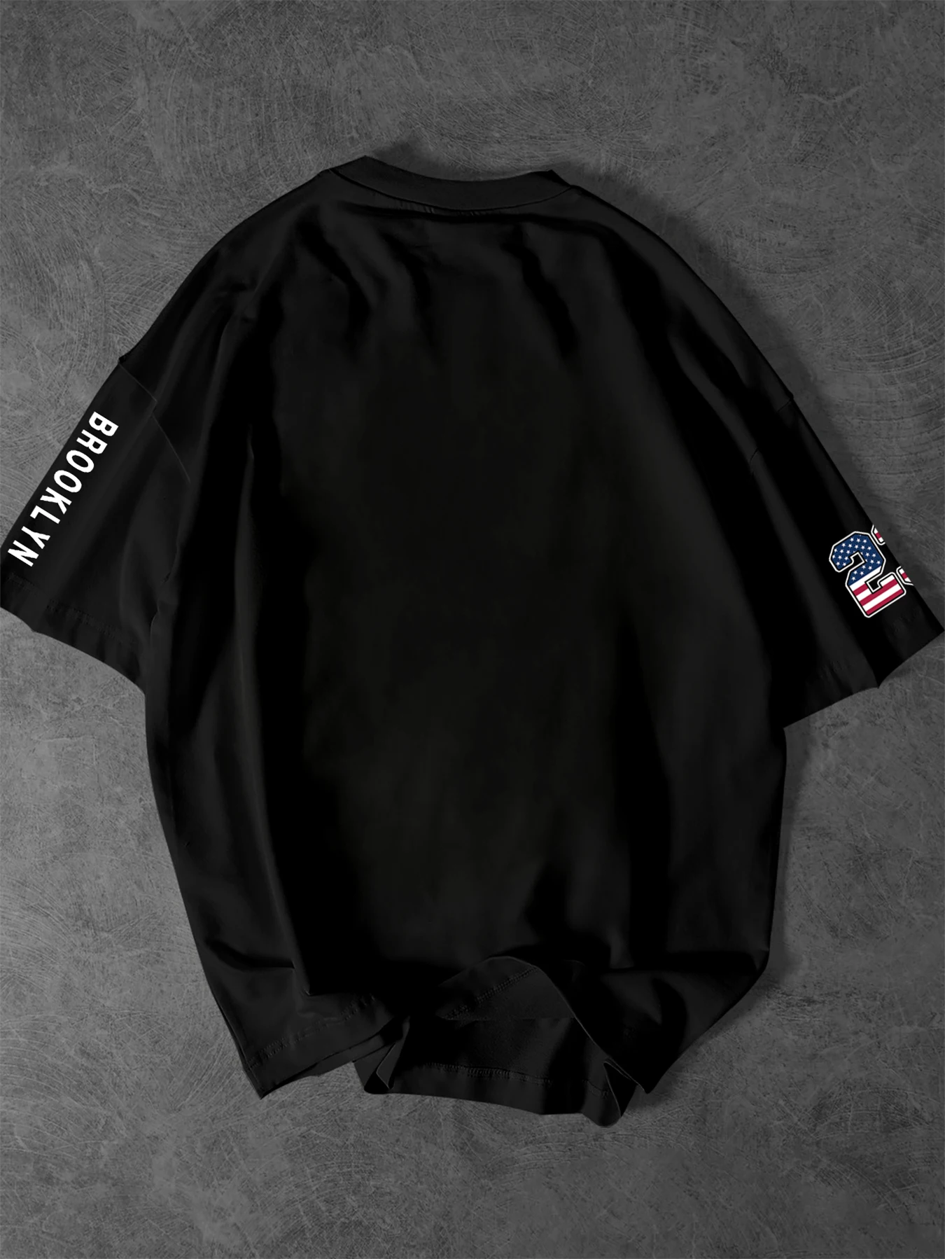 Printed T-shirt for Men New Summer Fashion New York Brooklyn USA Flag Vintage Letter Printed Tee Machine Washable S-XXL