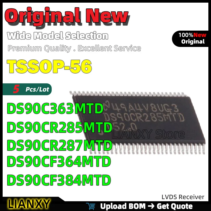 

5 шт. TSSOP-56 DS90C363MTD DS90CR285MTD DS90CR287MTD DS90CF364MTD DS90CF384MTD LVDS приемник новый оригинальный