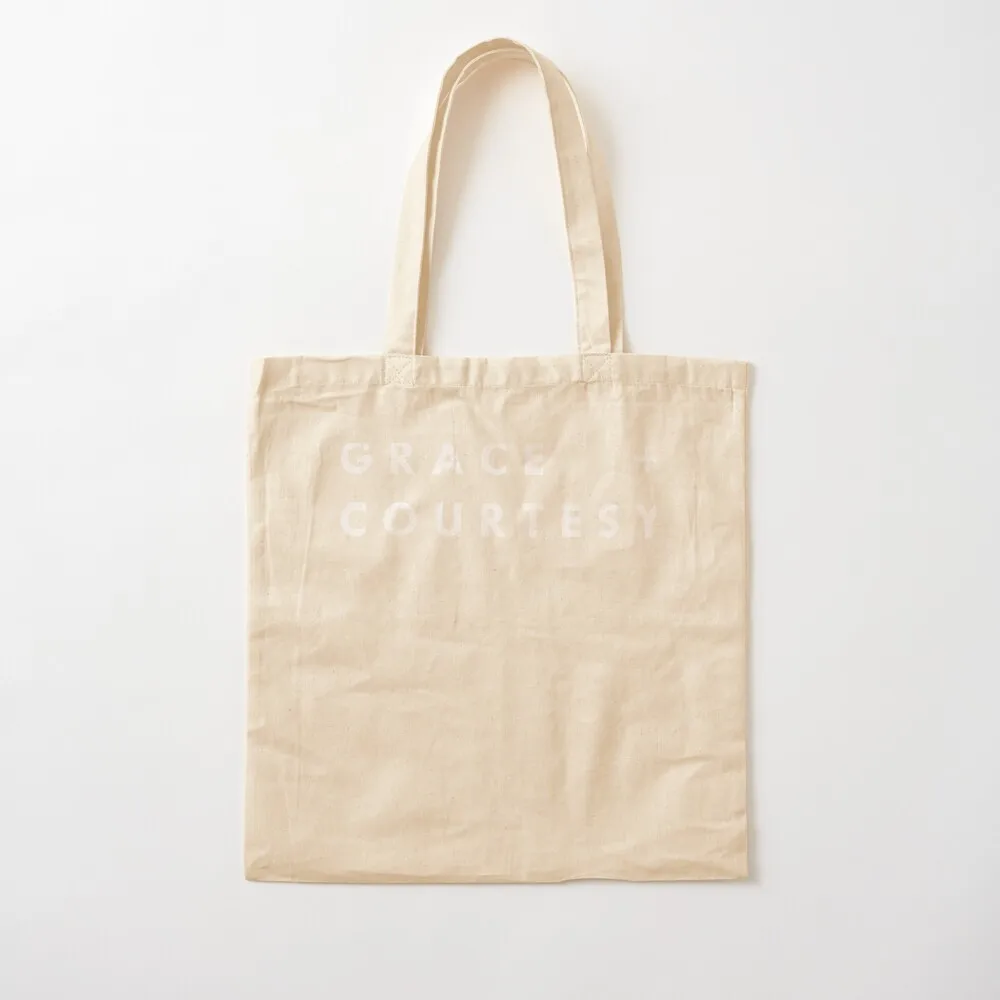 

Grace Courtesy Tote Bag Custom bag Woman shopper bag Canvas stote Canvas Tote