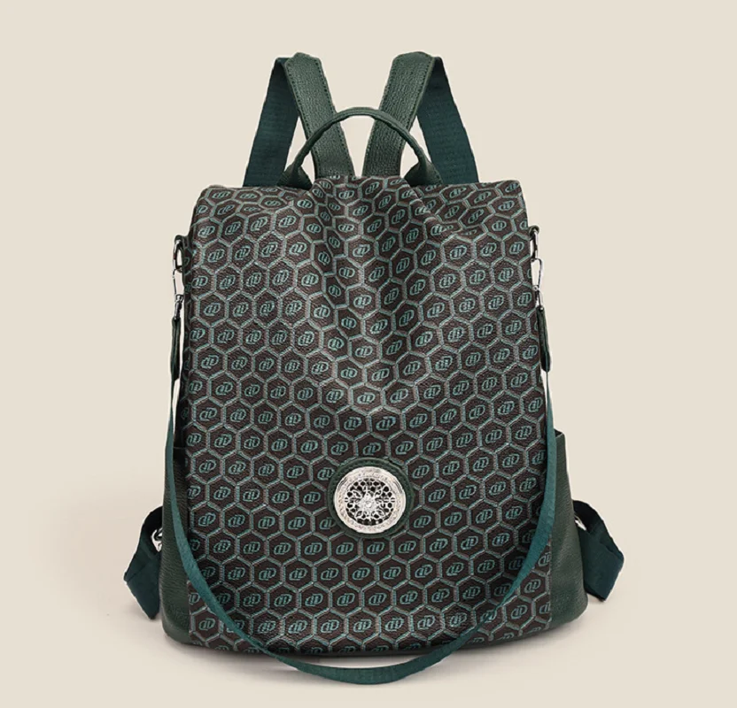 

2026 Fashion Luxury Anti Theft Large Capacity Travel Backpacks Women's High Quality Soft Leather Shoulder Bags Crossbody Bag