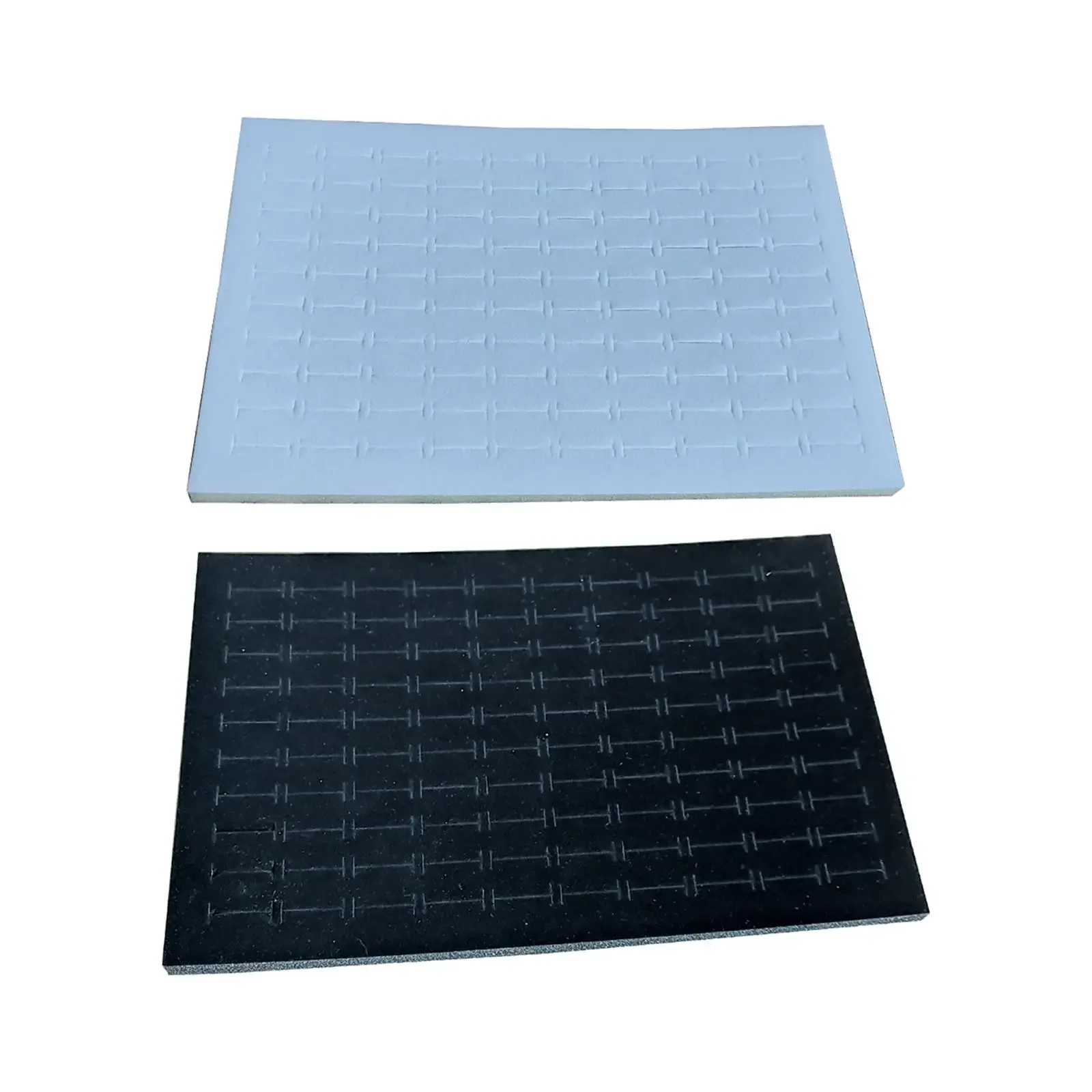 Jewelry Box Pads Rings Holder 100 Slots Ring Pad Foam Insert Jewelry Cases Selling Organizer Jewelry Pad Storage Box  Liners