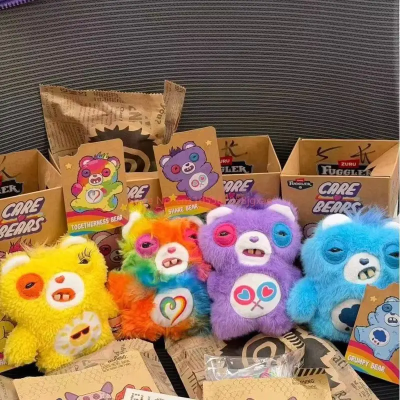 Hot Sale Original Fuggler X Care Bears Plush Bag Charms Serise Blind Box Keychain Collection Plush Toy Pendant Surprise Gifts view 5
