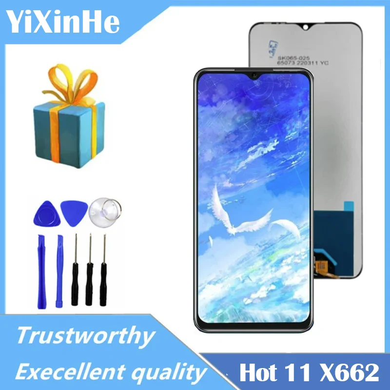 

High Quality 6.6" Orignal Lcd For Infinix hot 11 X662 LCD X662B X689F Display Screen Touch Sensor Digitizer Replacement Parts