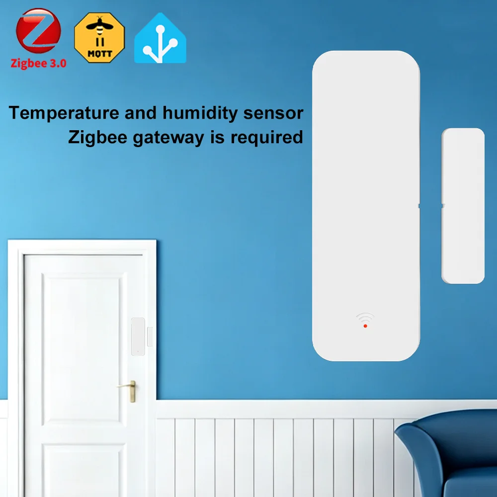 

Zigbee 3.0 Door Sensor Window Detectors Magnetic Sensor Smart Home Security Protection Remote Monitoring Support ZHA Z2MQTT