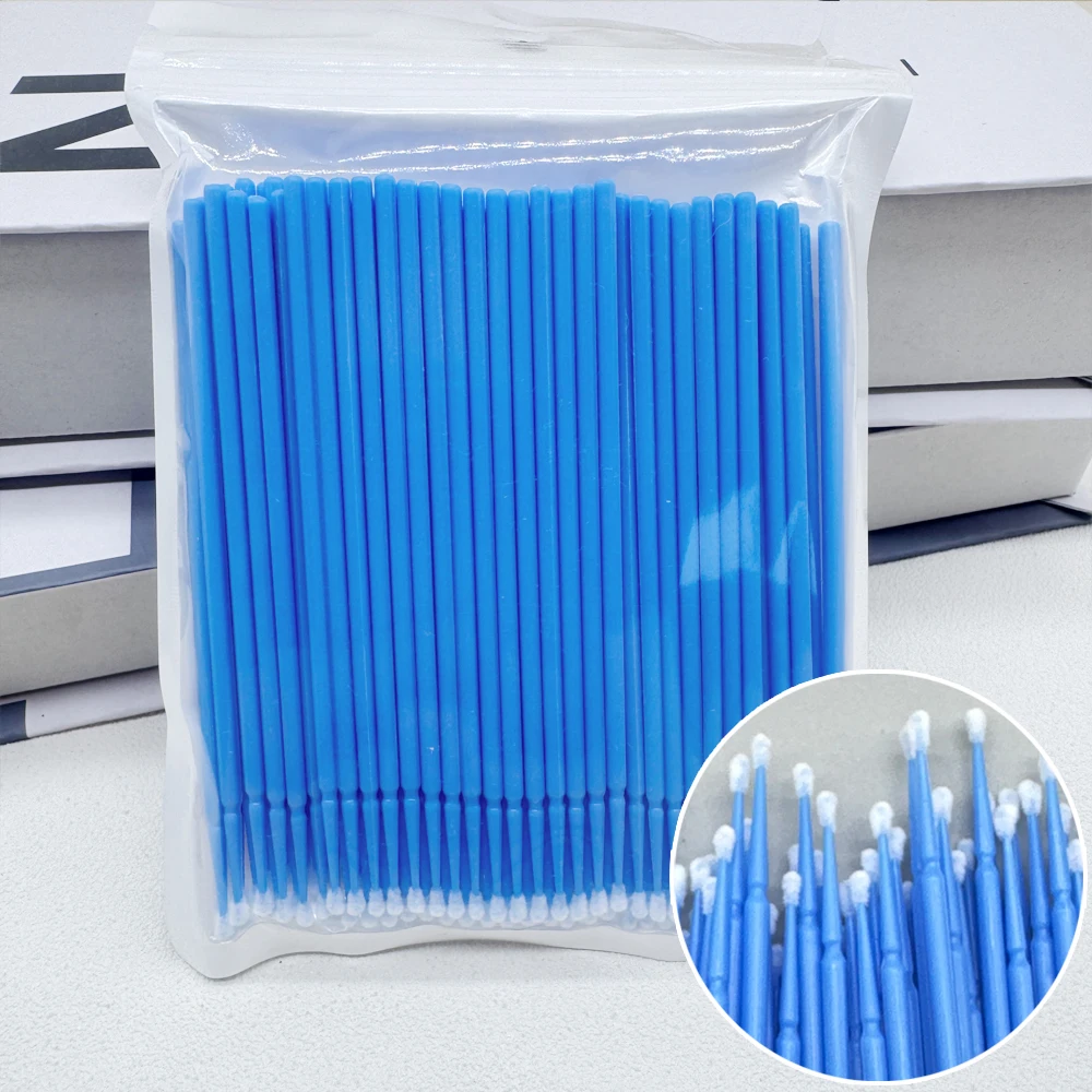 100PCS Disposable MicroBrush Eyelashes Extension Individual Lash Removing Swab Micro Brush For Eyelash Extension Tools
