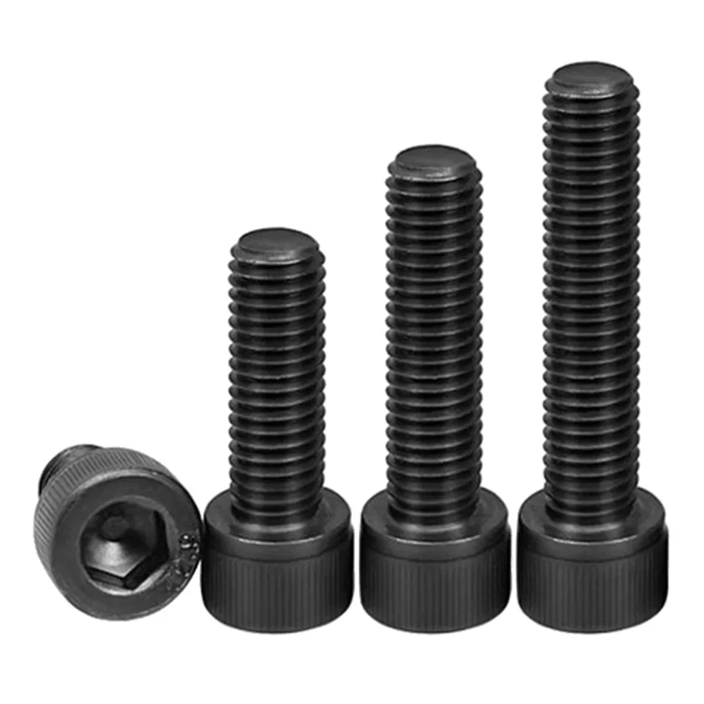 2-50pcs Grade 12.9 Carbon Steel Allen Screw M1.4 M1.6 M2 M2.5 M3 M4 M5 M6 M8 M10 Hexagon Hex Socket Cap Head Screw Bolts Din912