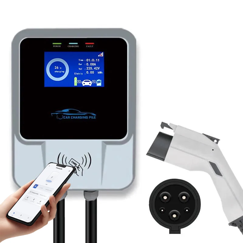 

Fast Charging 220v 32A 7KW Car Ev Charger Type 1 Wall Box Ev Charging Stations with APP/WIFI/Bluetooth