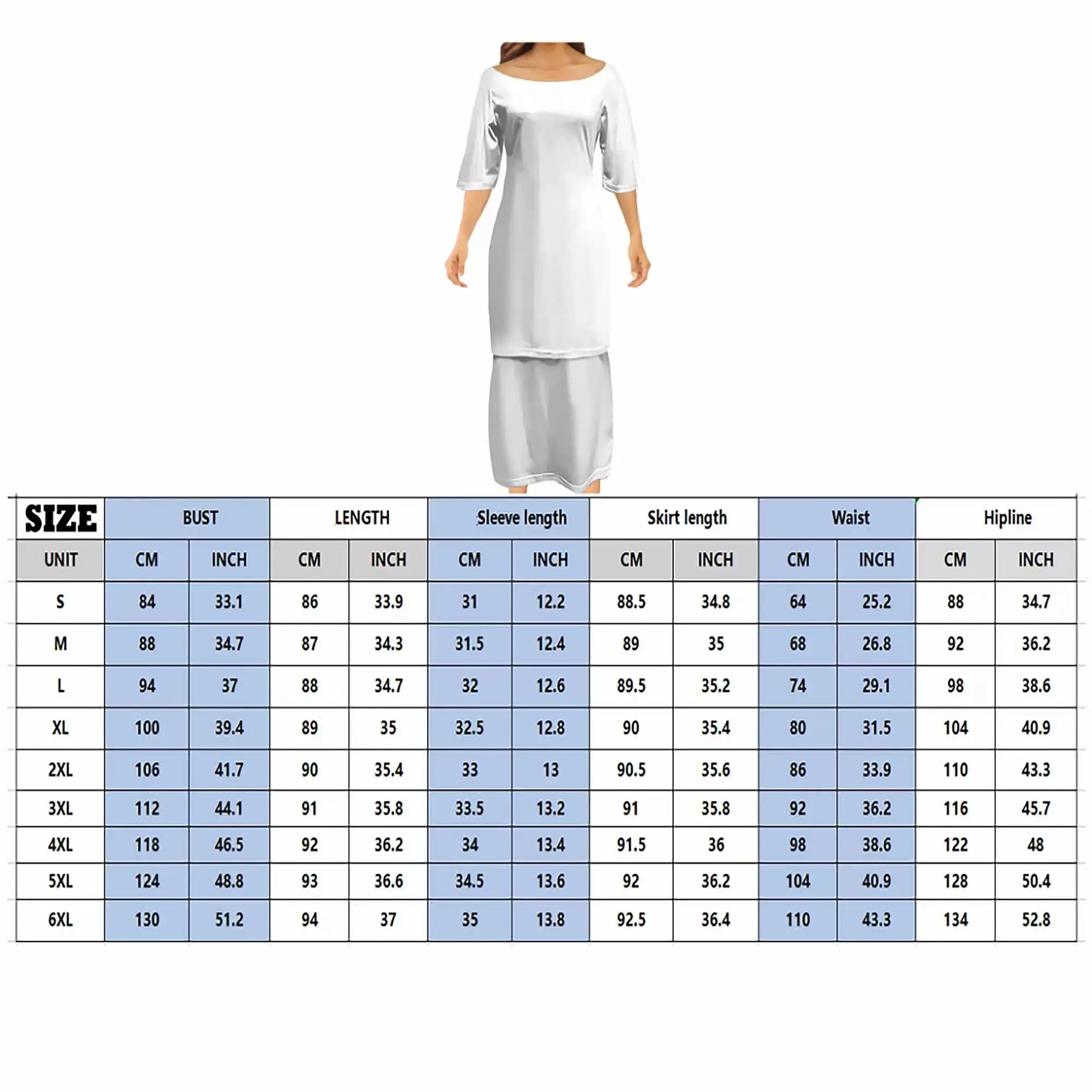 Hot Selling Polynesian Family Party Set Women Girls Mid-Sleeve Puletasi Dress Men Boys Shirt Casual Loose Dress Custom Made